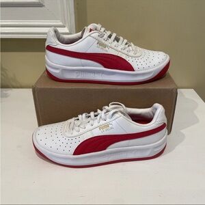 PUMA GV Special  White / Ribbon Red Women’s Size 5.5/ Children’s 4C (NO BOX)